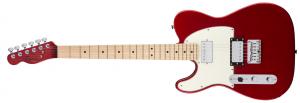 037-1229-525 Squier Left Handed Contemporary Telecaster Electric Guitar HH Dark Metallic Red Maple Neck